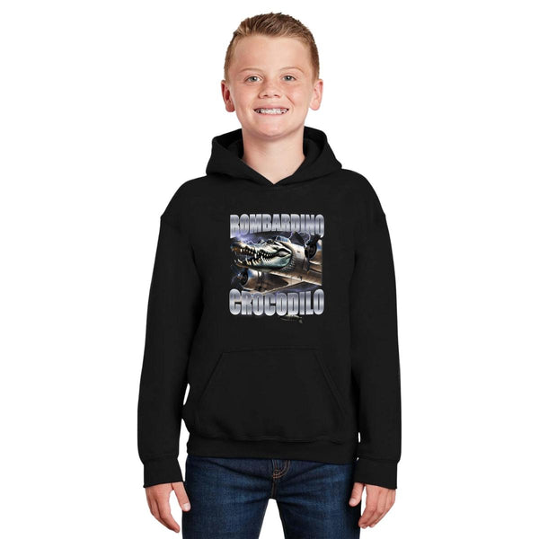 Sudadera Niños Hoodie Brainrot Bombardino Cocodrilo 1208