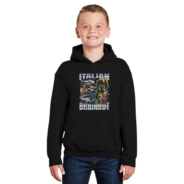 Sudadera Niños Hoodie Brainrot Italianos 001215