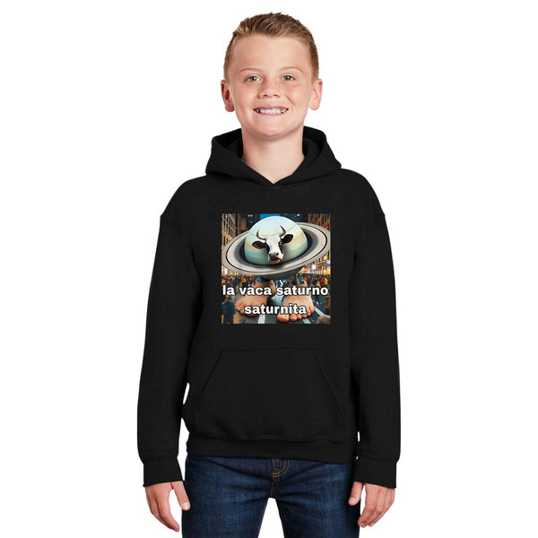 Sudadera Niños Hoodie Brainrot Vaca Saturno 001225