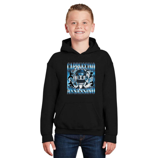 Sudadera Niños Hoodie Brainrot Cappuccino Assassino 1235