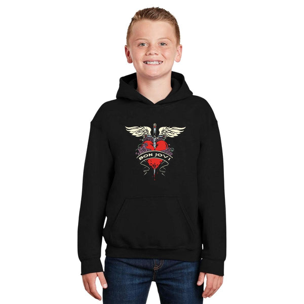 Sudadera Niños Hoodie Rock Bon Jovi Logo 000873