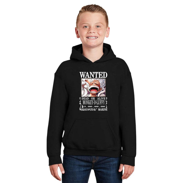 Sudadera Niños Hoodie Wanted Monkey D Luffy