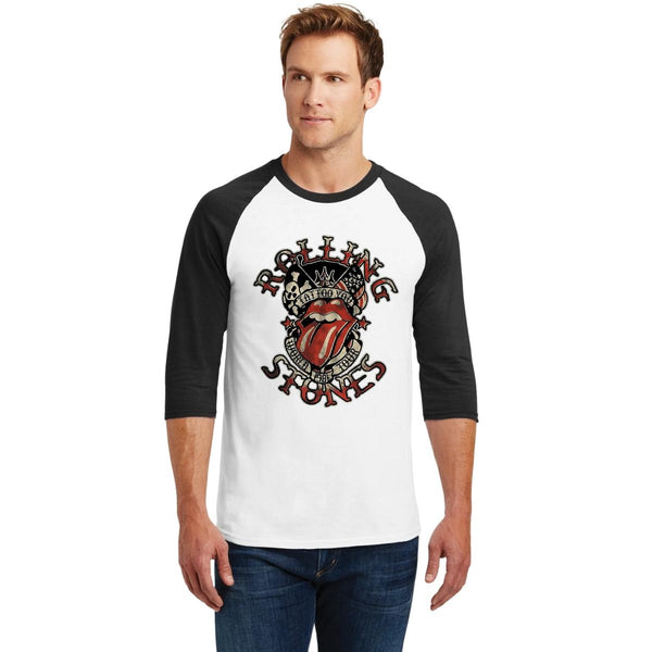 Playera Raglán Manga 3/4 Hombre Rolling Stones Tattoo You 000601