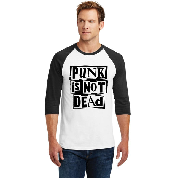 Playera Raglán Manga 3/4 Hombre Rock Punk Is not dead 000602