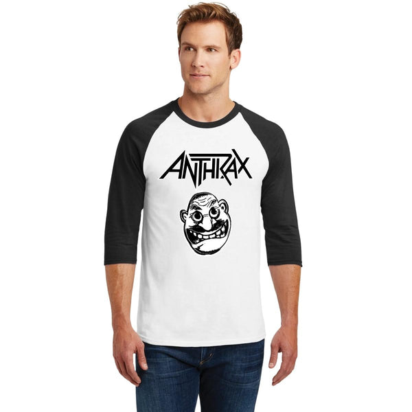 Playera Raglán Manga 3/4 Hombre Rock Anthrax Inside Out 000857