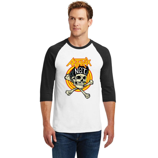 Playera Raglán Manga 3/4 Hombre Rock Anthrax NOT 000859