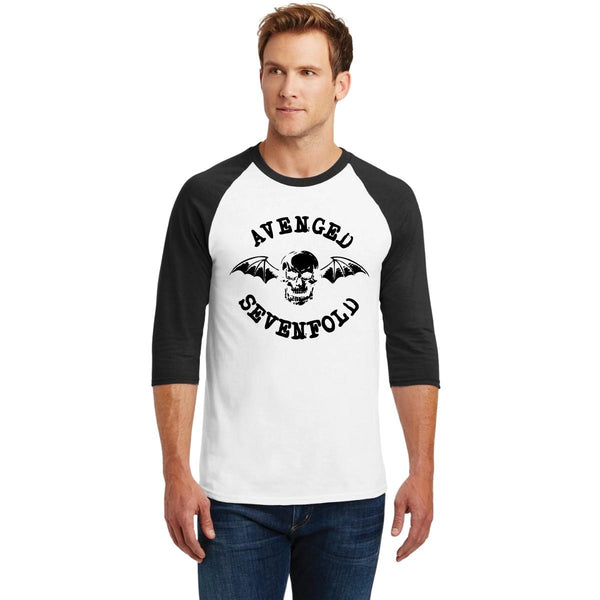 Playera Raglán Manga 3/4 Hombre Rock Avenged Sevenfold Logo 000880