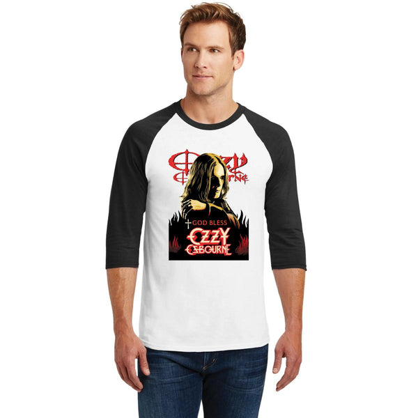 Playera Raglán Manga 3/4 Hombre Rock Ozzy Osbourne 000916