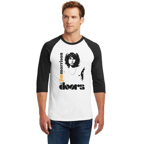 Playera Raglán Manga 3/4 Hombre Rock The Doors Jim Morrison 000920