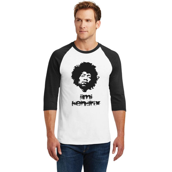 Playera Raglán Manga 3/4 Hombre Jimi Hendrix The legendary 000924