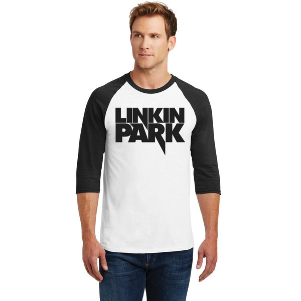 Playera Raglán Manga 3/4 Hombre Rock Linkin Park Logo 000947