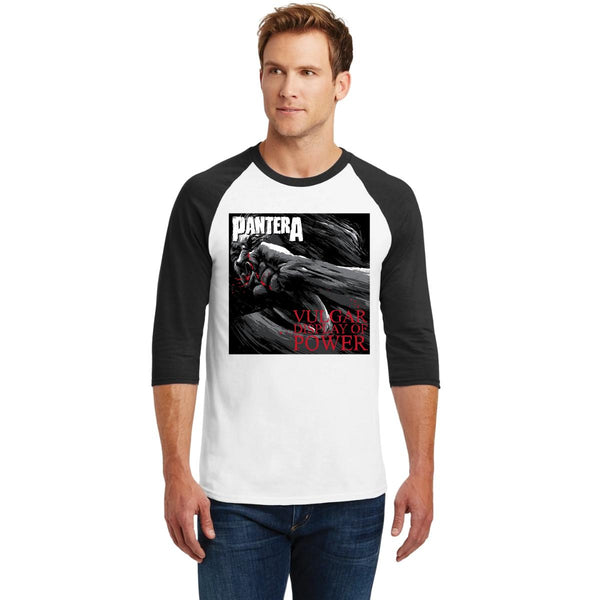 Playera Raglán Manga 3/4 Hombre Rock Pantera Vulgar display 000965