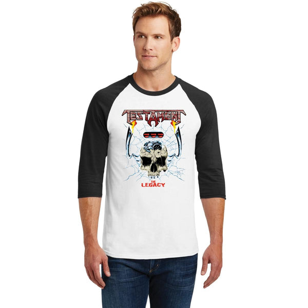 Playera Raglán Manga 3/4 Hombre Rock Testament The legacy 000969