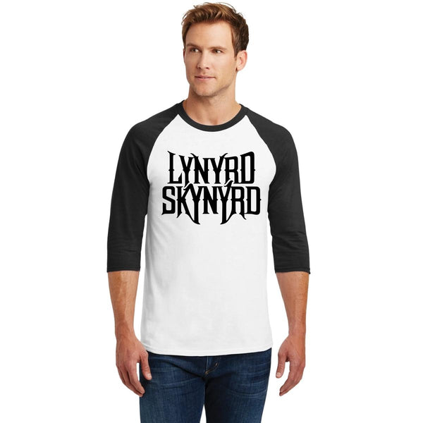 Playera Raglán Manga 3/4 Hombre Rock Lynyrd Skynyrd Logo 000970
