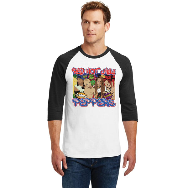 Playera Raglán Manga 3/4 Hombre Rock Red Hot Chili Peppers 000971