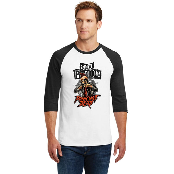 Playera Raglán Manga 3/4 Hombre Rock Sex Pistols Punk 000974
