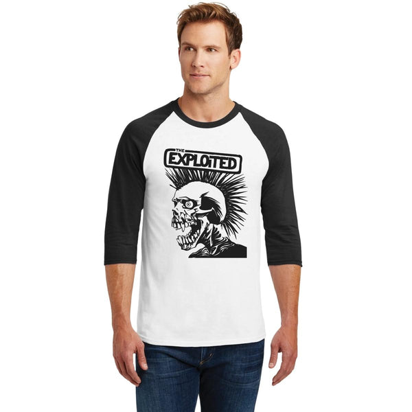 Playera Raglán Manga 3/4 Hombre Rock The Exploited 001000