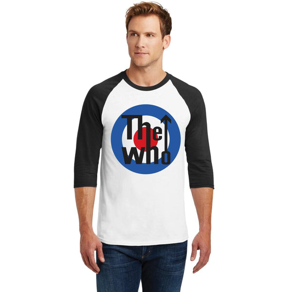 Playera Raglán Manga 3/4 Hombre Rock The Who Logo 001019