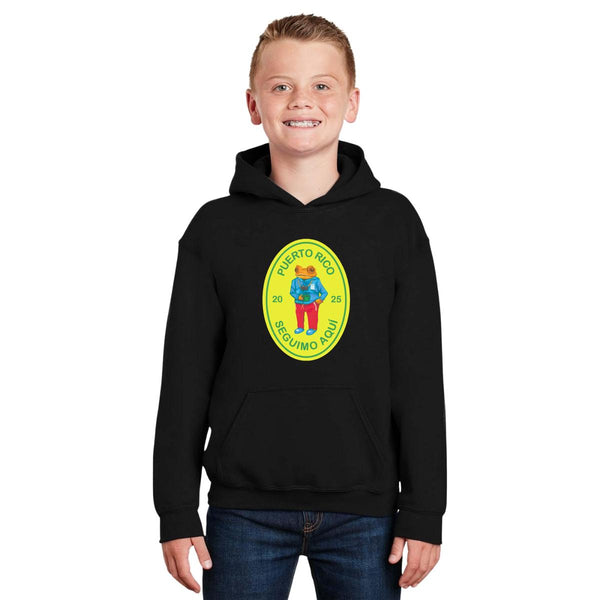 Sudadera Niños Hoodie Bad Bunny Puerto Rico Seguimo Aquí