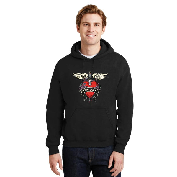 Sudadera Hombre Hoodie Rock Bon Jovi Logo 000873