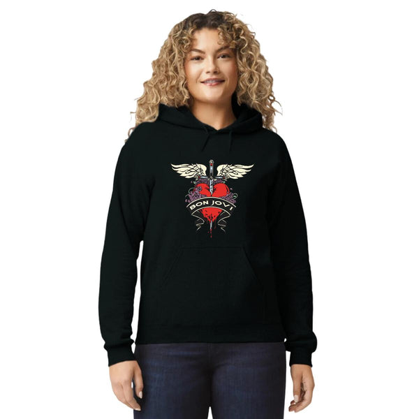 Sudadera Mujer Hoodie Rock Bon Jovi Logo 000873