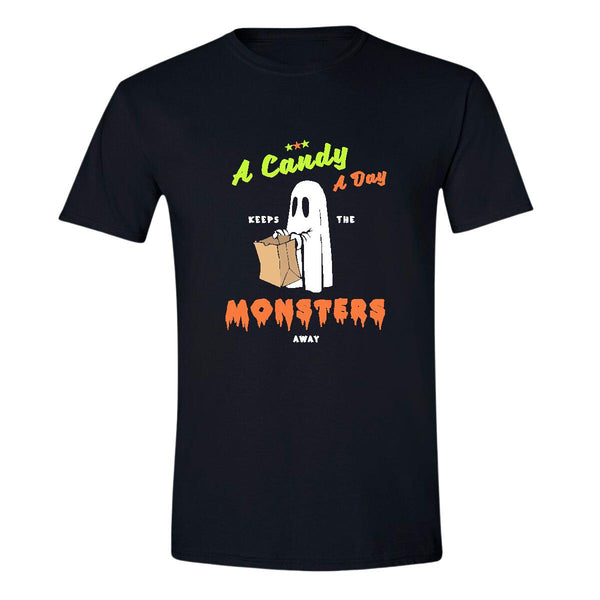 Playera Hombre Halloween Monstruos Calabaza HW1023