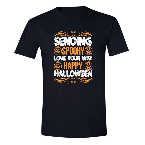 Playera Hombre Halloween Monstruos Calabaza HW3037