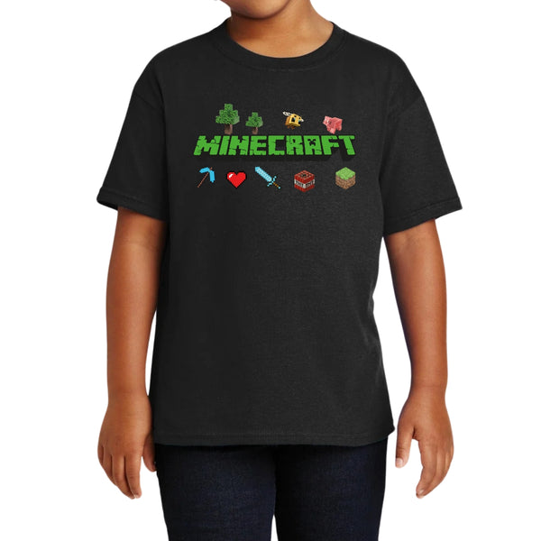 Playera Niño Niña Gamer Minecraft