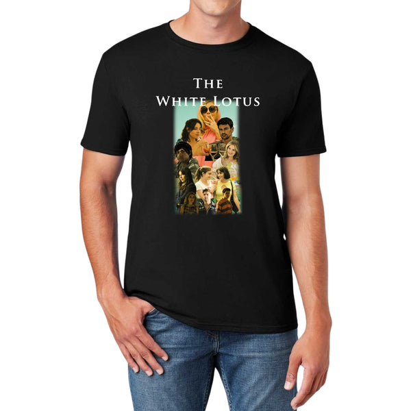 Playera Hombre The White Lotus - Ilustración